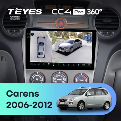 Штатная магнитола Teyes CC4 Pro 360 8/128 Kia Carens UN (2006-2012) F2