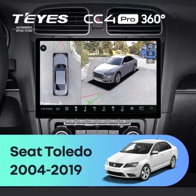 Штатная магнитола Teyes CC4 Pro 360 8/128 Seat Toledo (2004-2019) (11")