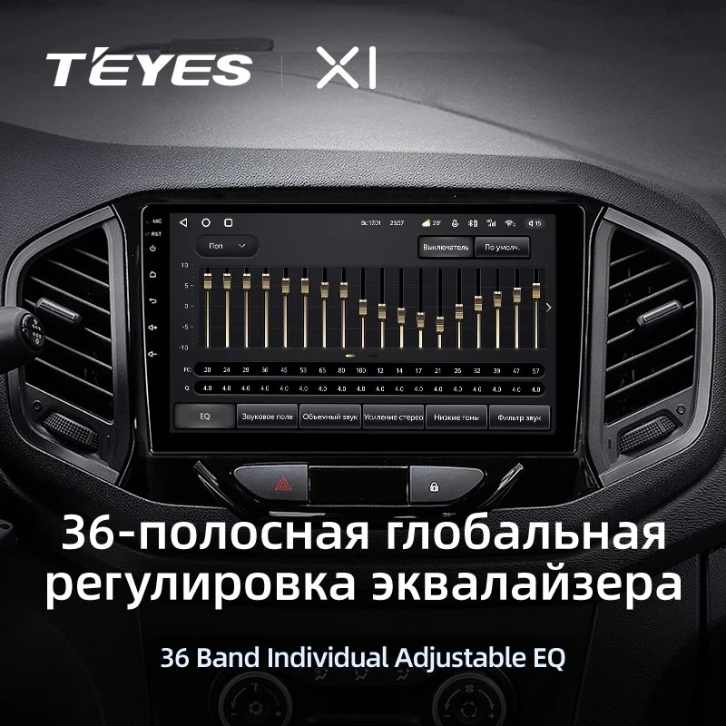 Штатная магнитола Teyes X1 4G 2/32 Lada Xray (2015-2022)