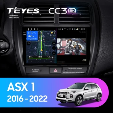 Штатная магнитола Teyes CC3 2K 360 6/128 Mitsubishi ASX (2016-2026) Тип-B