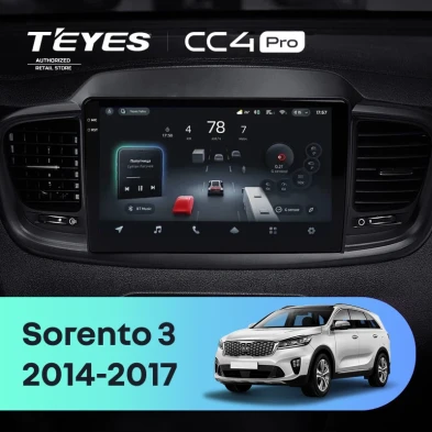 Штатная магнитола Teyes CC4 Pro 12/256 Kia Sorento 3 Prime (2014-2017) Тип-A