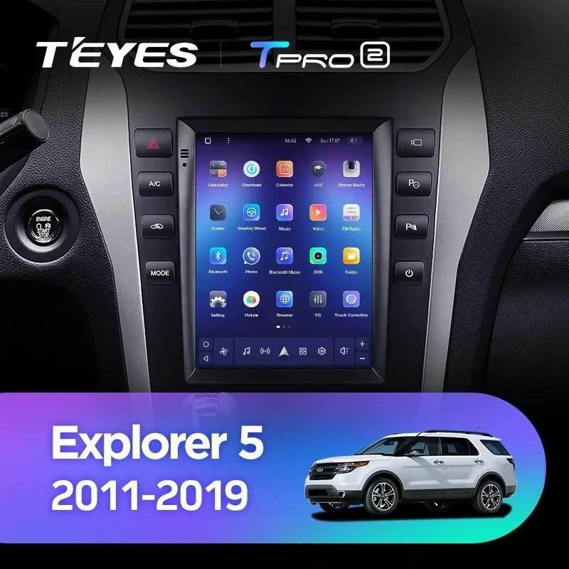 Штатная магнитола Tesla style Teyes TPRO 2 6/128 Ford Explorer 5 (2011-2019)