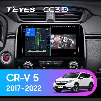 Штатная магнитола Teyes CC3 2K 6/128 Honda CR-V 5 RT RW (2017-2022)