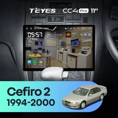 Штатная магнитола Teyes CC4 Pro 12/256 Nissan Cefiro 2 A32 (1994-2000) F1 (11")