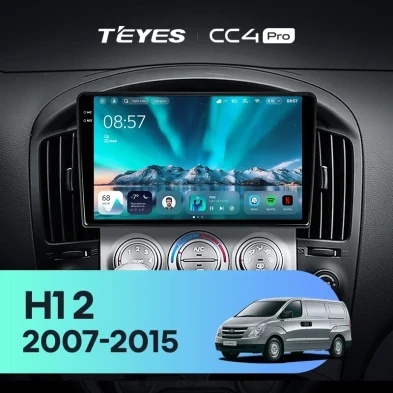 Штатная магнитола Teyes CC4 Pro 8/128 Hyundai H1 TQ (2007-2015) F3
