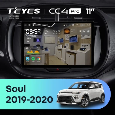 Штатная магнитола Teyes CC4 Pro 8/128 Kia Soul (2019-2020) (11")