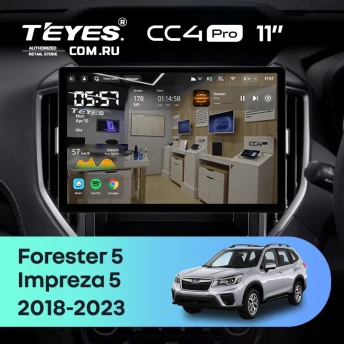 Штатная магнитола Teyes CC4 Pro 12/256 Subaru Forester 5 (2018-2023) (11")