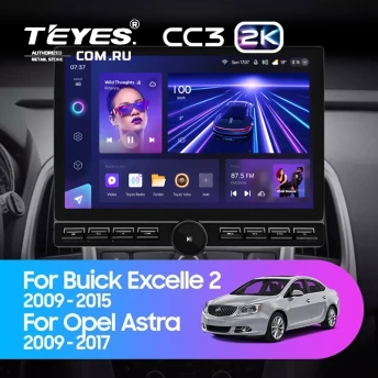 Штатная магнитола Teyes CC3 2K 6/128 Opel Astra J (2009-2017) (13" с кнопками)