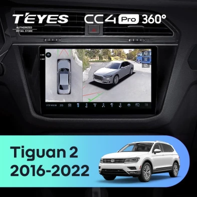 Штатная магнитола Teyes CC4 Pro 360 12/256 Volkswagen Tiguan 2 (2016-2022) Тип-B