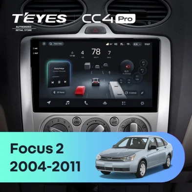 Штатная магнитола Teyes CC4 Pro 12/256 Ford Focus 2 Mk 2 (2004-2011) F2