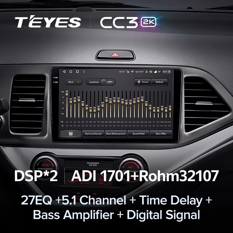 Штатная магнитола Teyes CC3 2K 4/32 Kia Picanto (2011-2017)