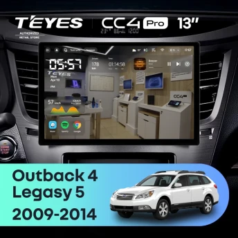 Штатная магнитола Teyes CC4 Pro 12/256 Subaru Outback 4 (2009-2014) (13")