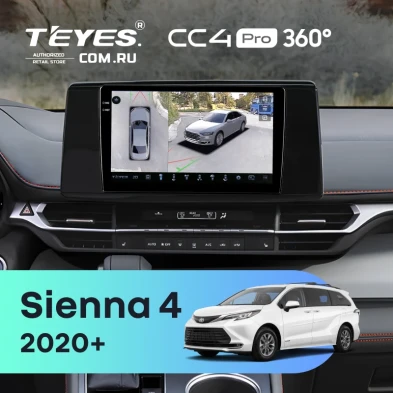 Штатная магнитола Teyes CC4 Pro 360 8/128 Toyota Sienna 4 (2020-2026)