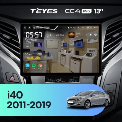 Штатная магнитола Teyes CC4 Pro 8/128 Hyundai i40 (2011-2019) (13")