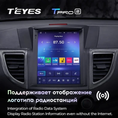 Штатная магнитола Tesla style Teyes TPRO 2 4/64 Honda CR-V 4 RM RE (2011-2015) Тип-A