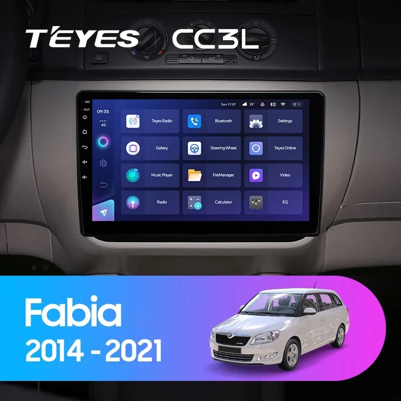 Штатная магнитола Teyes CC3L 4/64 Skoda Fabia (2014-2021)