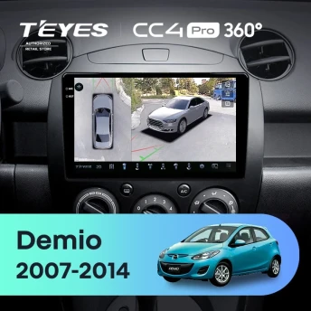 Штатная магнитола Teyes CC4 Pro 360 8/128 Mazda Demio DE (2007-2014)