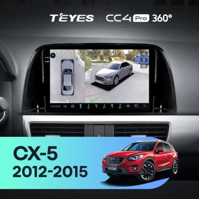 Штатная магнитола Teyes CC4 Pro 360 12/256 Mazda CX-5 (2012-2015) Тип-A (10")